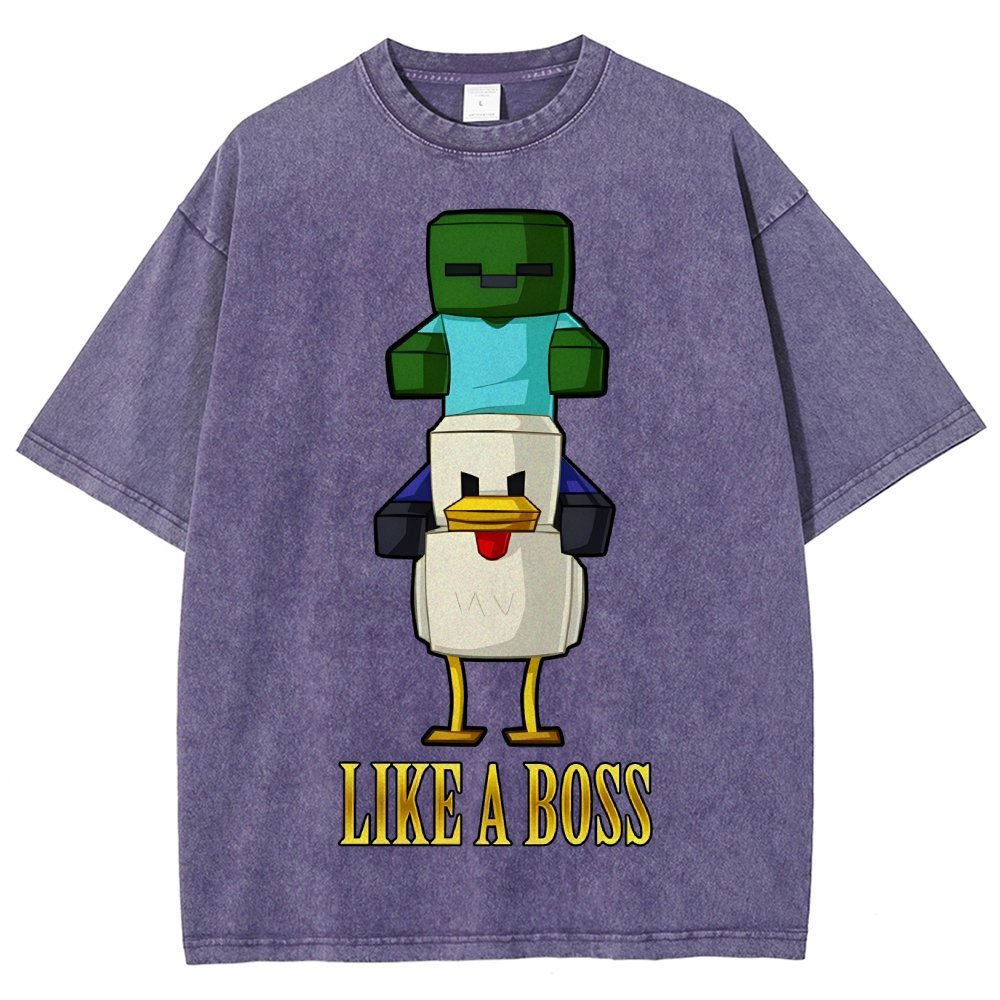 Like A Boss Vintage Distressed T-shirt