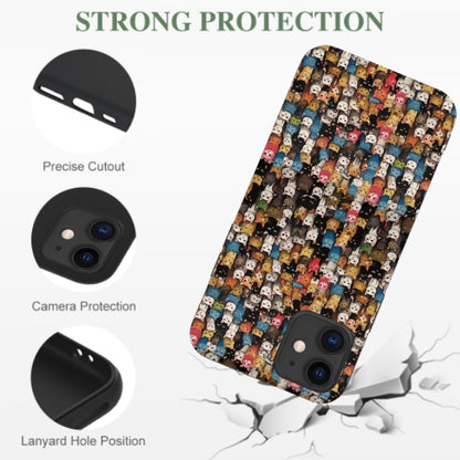 Cat Art Flowers Phone Cases