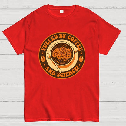 Fueled By Coffee And Science Geek T-Shirt