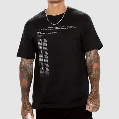 BASIC Time Travel Geek T-Shirt