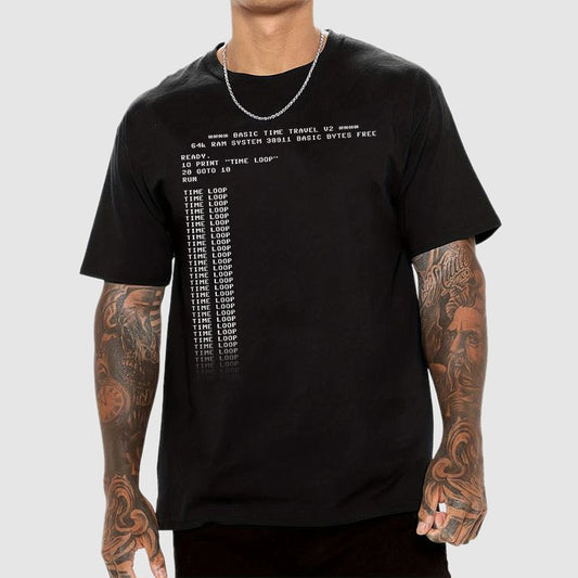 BASIC Time Travel Geek T-Shirt