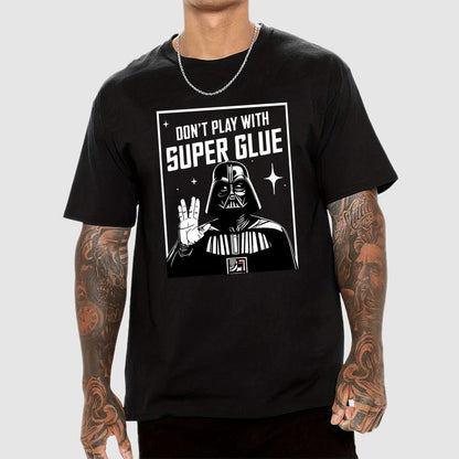 Galaxy Safety Tip Keep away from super glue Geek T-Shirt