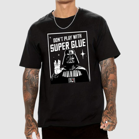 Galaxy Safety Tip Keep away from super glue Geek T-Shirt