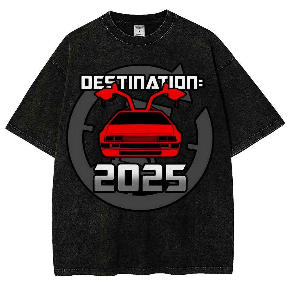 Cool 80's Sci-fi Inspired New Year Slogan Vintage Distressed T-shirt