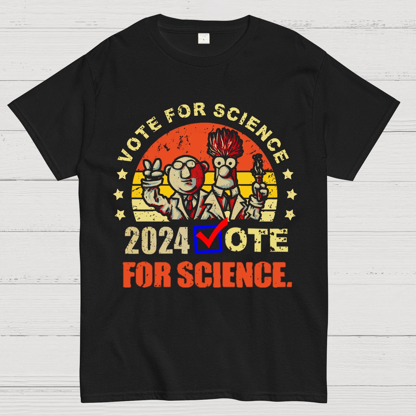 Vote For Science In 2024 Geeky T-Shirt