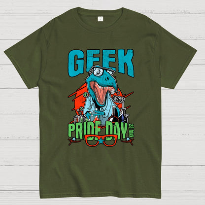 Geek Pride Day Dinosaur Rex Geek T-Shirt