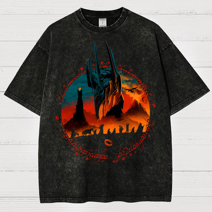 Fiery Mountain Quest Vintage Distressed T-shirt