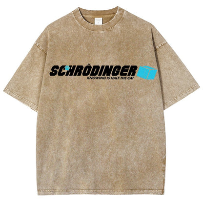 Knowing Is Half The Cat Vintage Distressed T-shirt