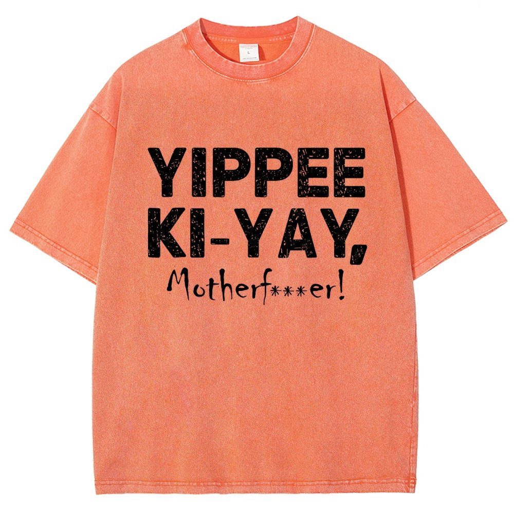 Yippee-Ki-Yay Vintage Distressed T-shirt