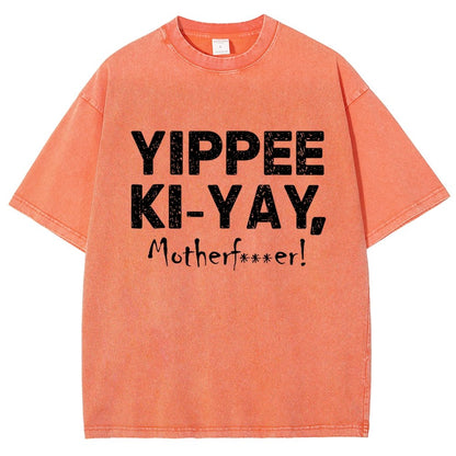 Yippee-Ki-Yay Vintage Distressed T-shirt