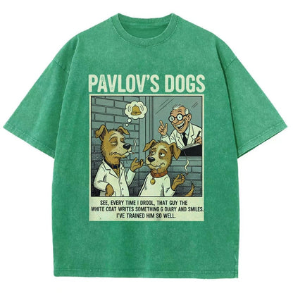Pavlov's Dogs Art Print Vintage Distressed T-shirt