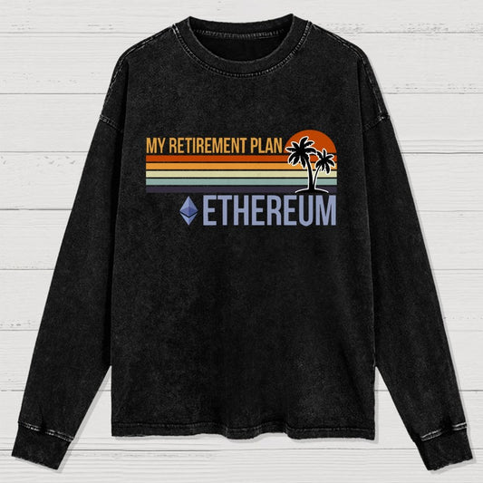 ETH Retirement Plan Washed Long Sleeve Tee
