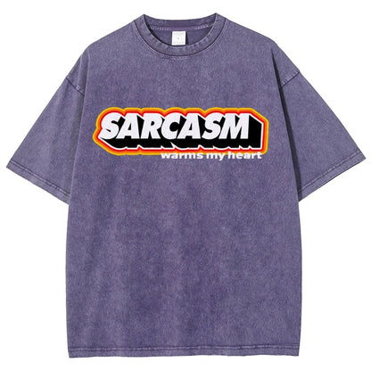 Sarcasm Warms My Heart Vintage Distressed T-shirt