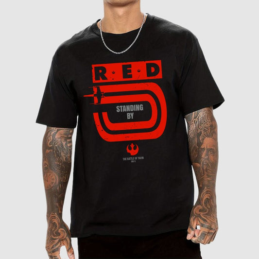 Red 5 Standing By Geek T-Shirt