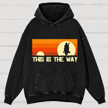 This Is The Way Vintage Distressed Hoodie