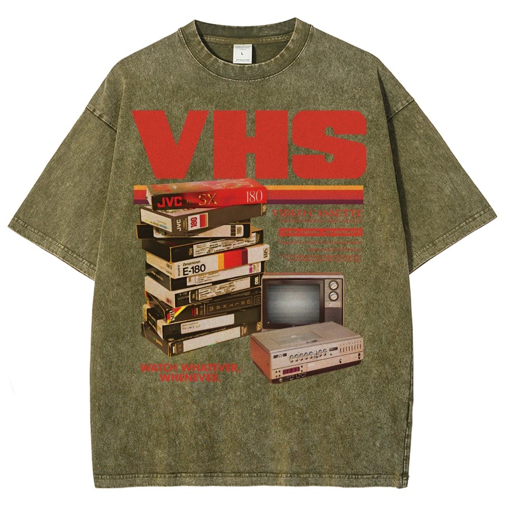 Vintage VHS Tapes  Vintage Distressed T-shirt