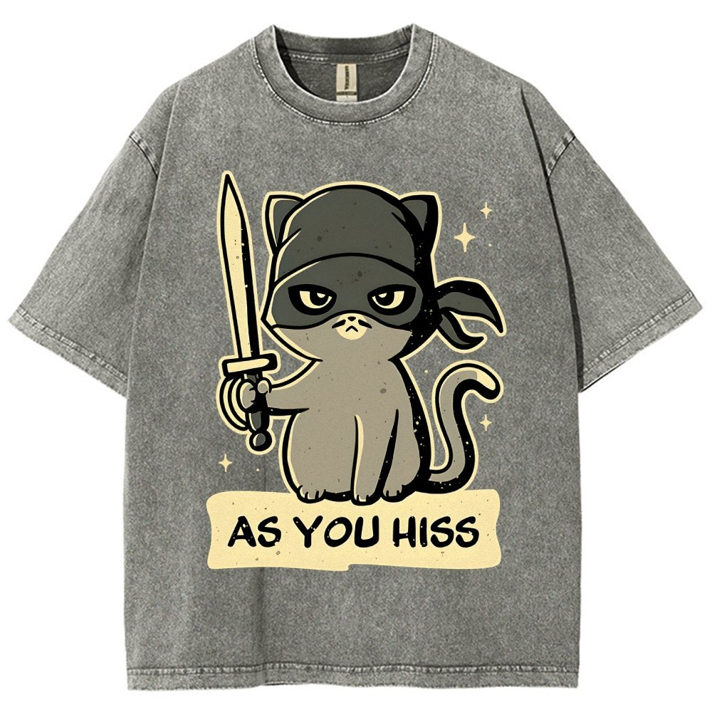 As You Hiss Vintage Distressed T-shirt