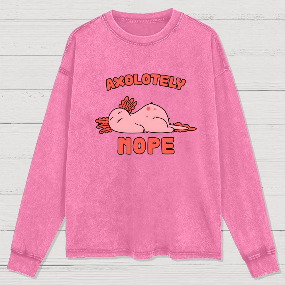 Axo Nope Washed Long Sleeve Tee