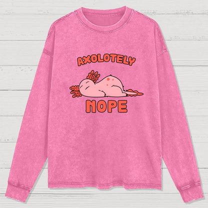 Axo Nope Washed Long Sleeve Tee