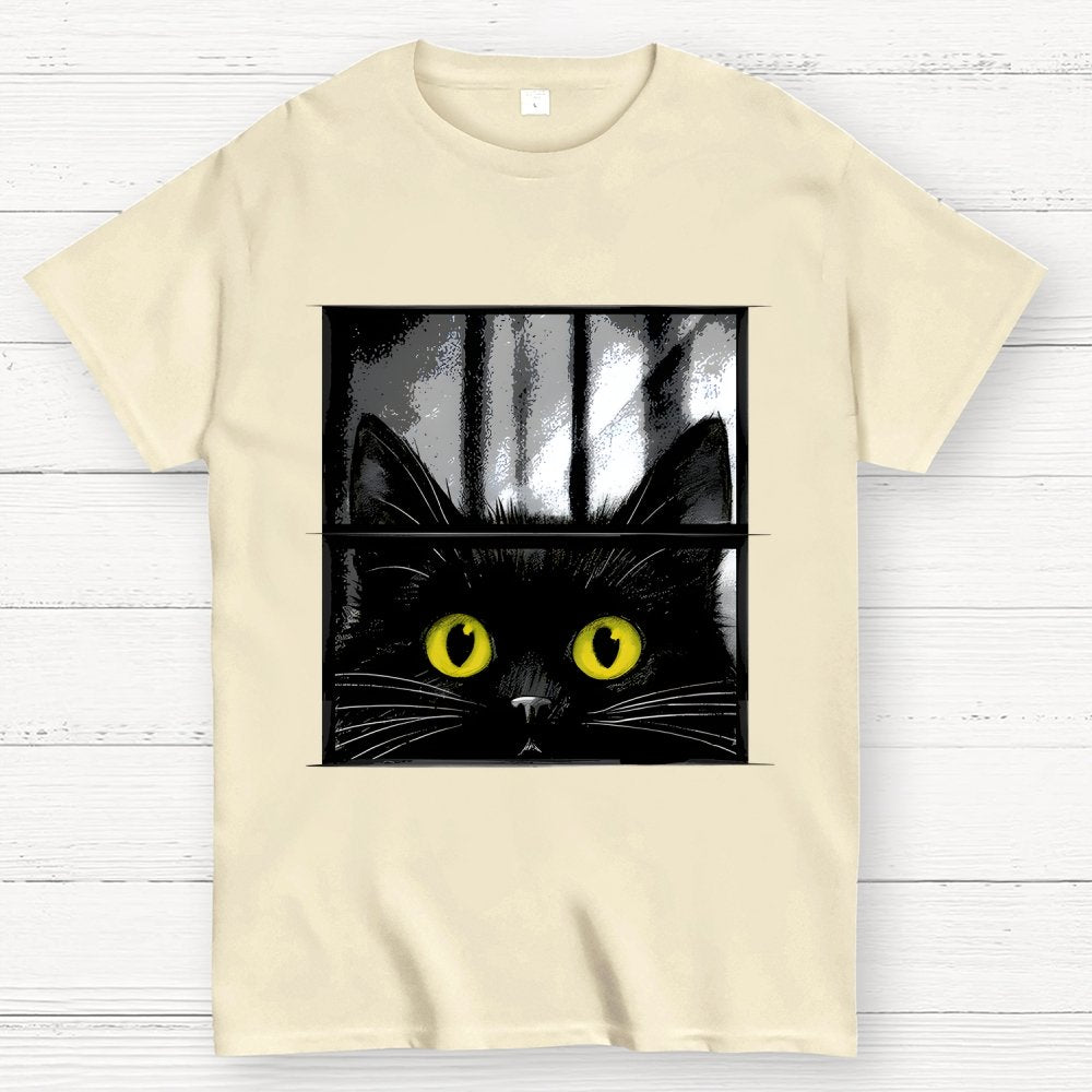 Creepy Cat Geek T-Shirt