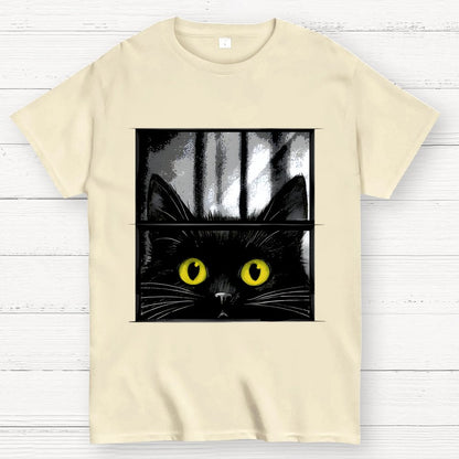 Creepy Cat Geek T-Shirt