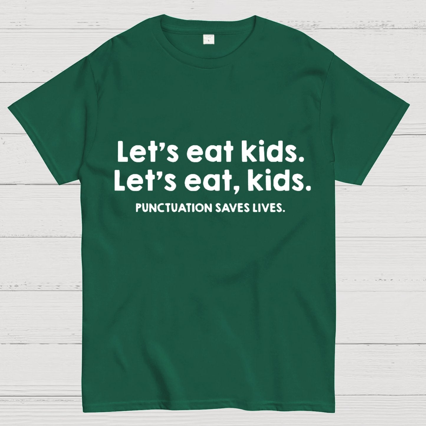 Punctuation Saves Lives Funny Geeky T-Shirt