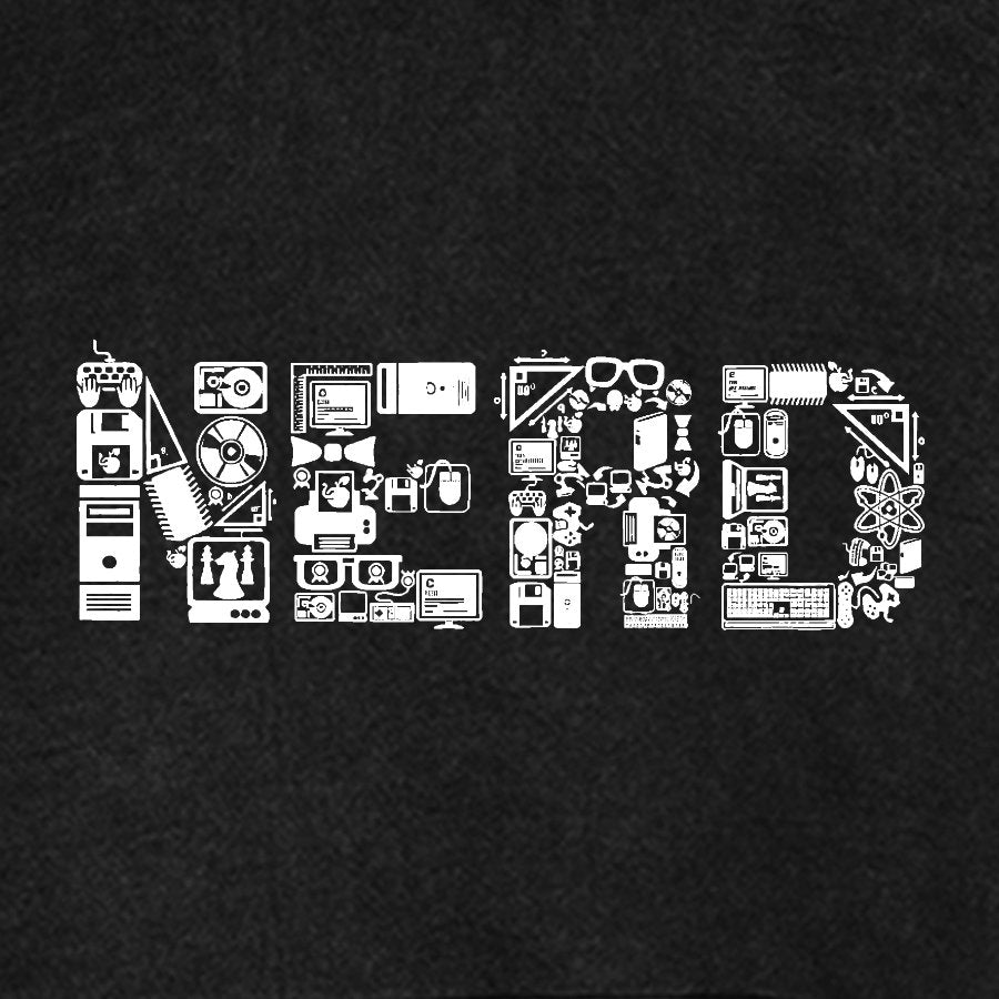 Nerd Vintage Distressed Hoodie