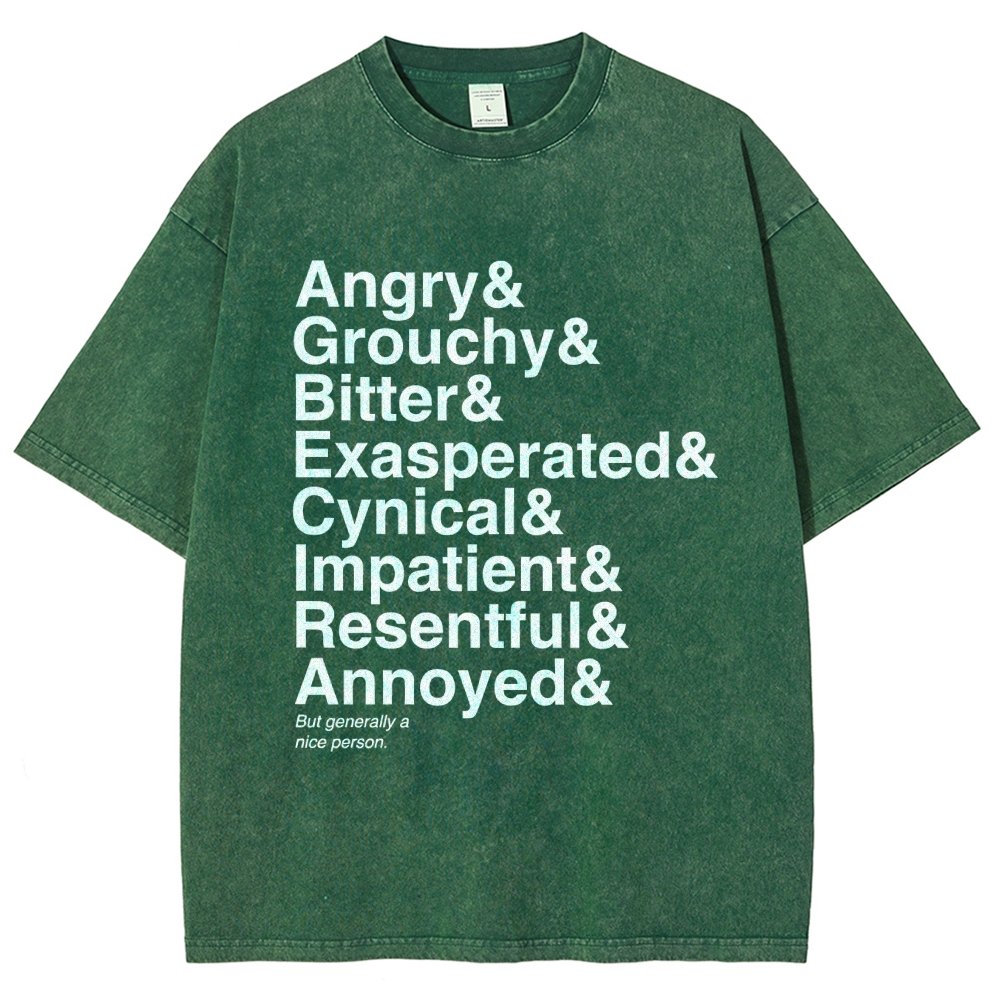 Generally A Nice Person Vintage Distressed T-shirt