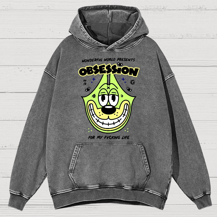 Obsession! Sarcasm Vintage Distressed Hoodie