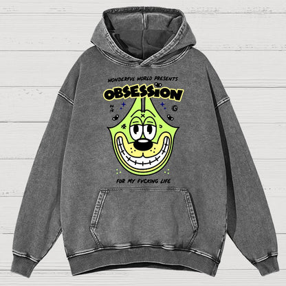 Obsession! Sarcasm Vintage Distressed Hoodie