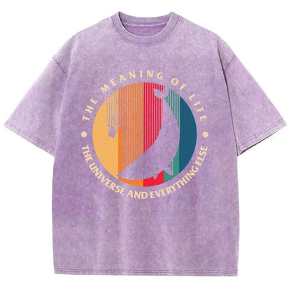 The Meaning Of Life - The Universe And Everything Else Vintage Distressed T-shirt