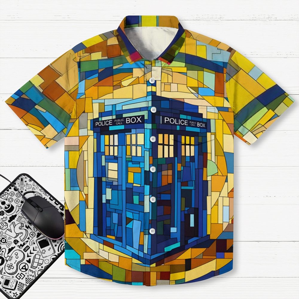Cubist Time And Space Geek Hawaiian Shirt