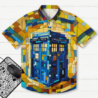 Cubist Time And Space Geek Hawaiian Shirt