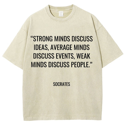 Socrates Quotes Vintage Distressed T-shirt