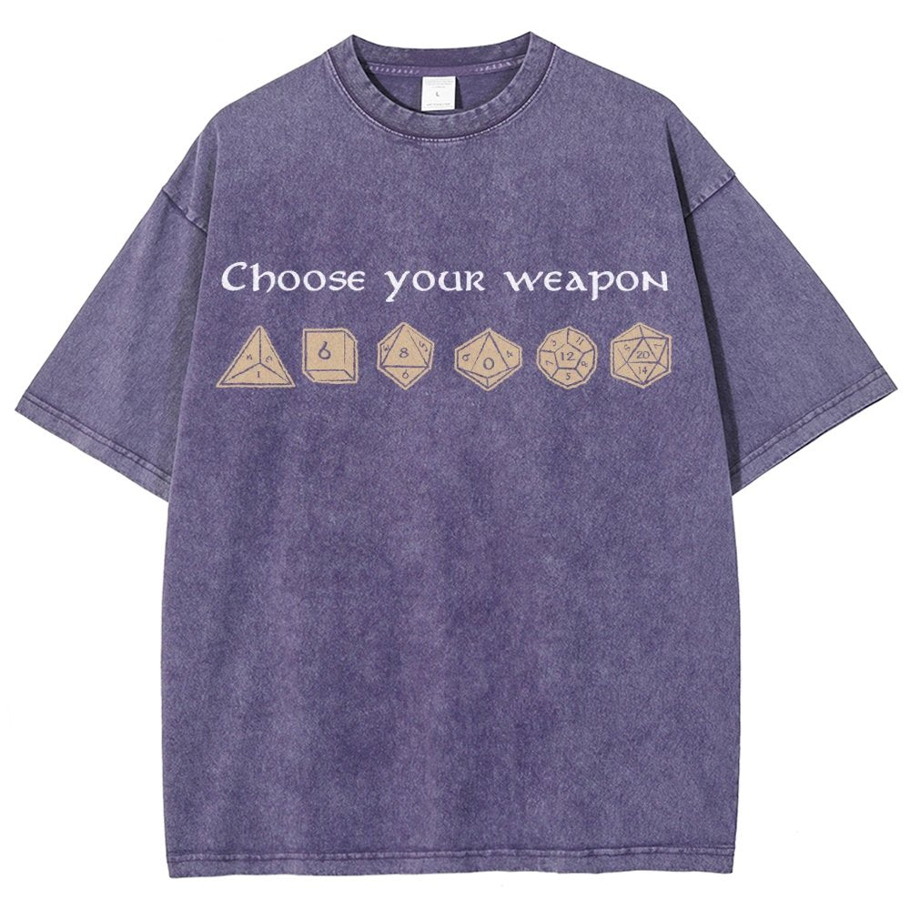 Choose your weapon Vintage Distressed T-shirt