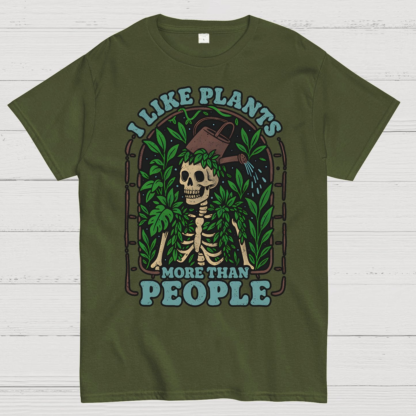 I Like Plants More Than People Geek T-Shirt