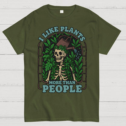 I Like Plants More Than People Geek T-Shirt