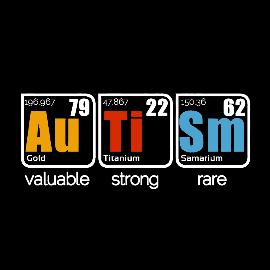 Valuable, Strong, Rare: Autism in Elements Geek T-Shirt
