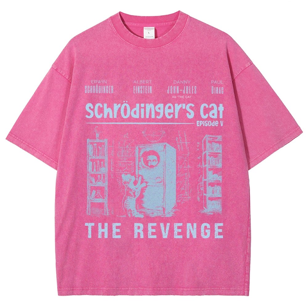 Schrödinger's Cat Revenge Vintage Distressed T-shirt