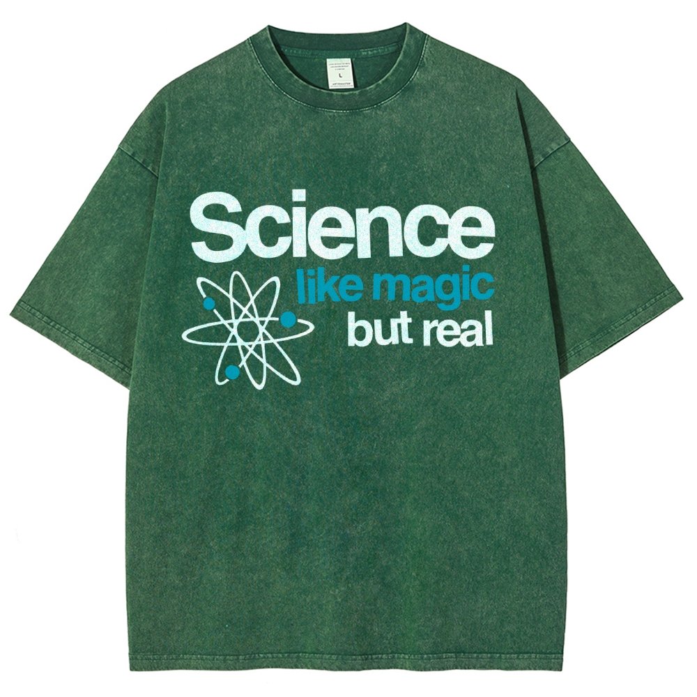 Science Like Magic But Real Vintage Distressed T-shirt