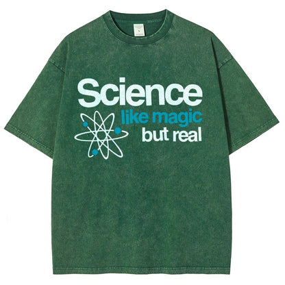 Science Like Magic But Real Vintage Distressed T-shirt