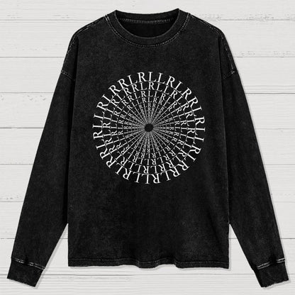 Paradiddle Variations Drummer Washed Long Sleeve Tee