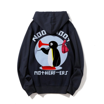NOOT NOOT MOTHERF***ERS Printed Back Unisex Cotton Hoodie