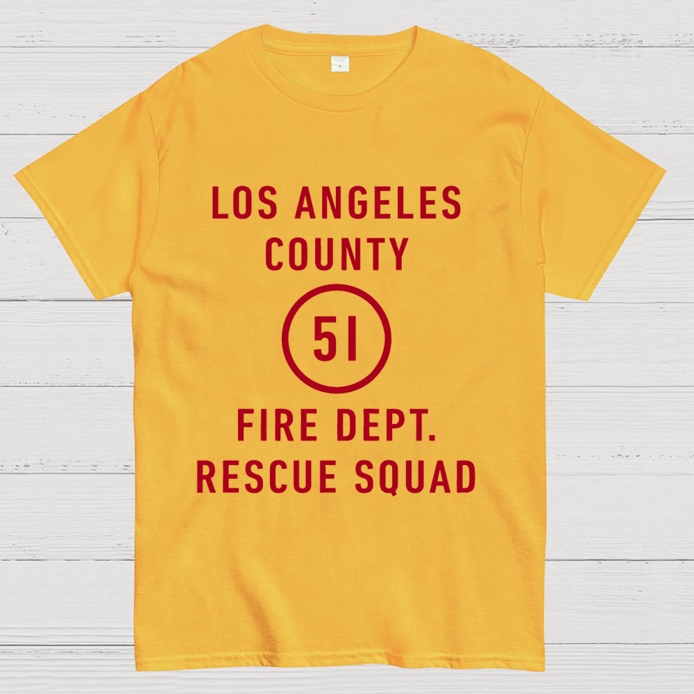 Emergency - Los Angeles County Fire Dept. Squad 51 Geek T-Shirt