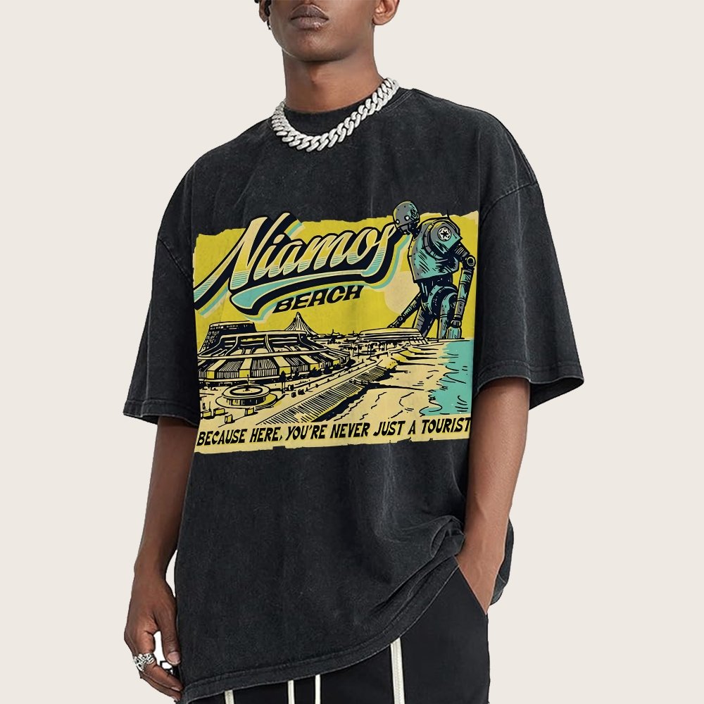 Niamos Beach Vintage Distressed T-shirt