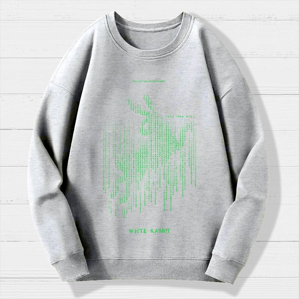 White Rabbit Geek Cotton Sweatshirt