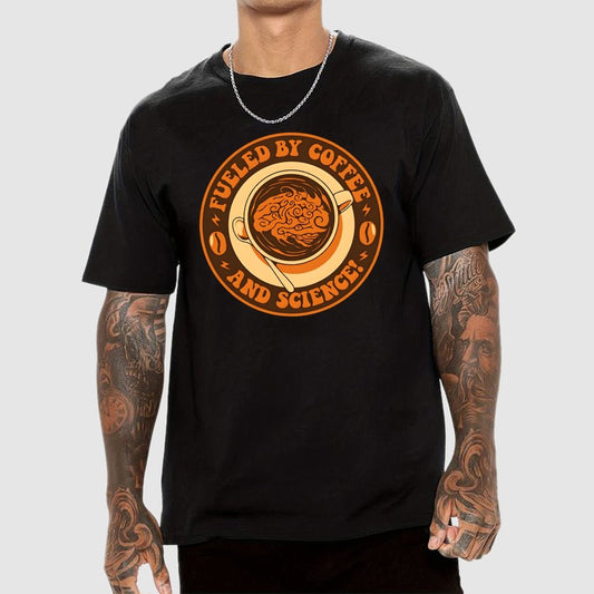 Fueled By Coffee And Science Geek T-Shirt