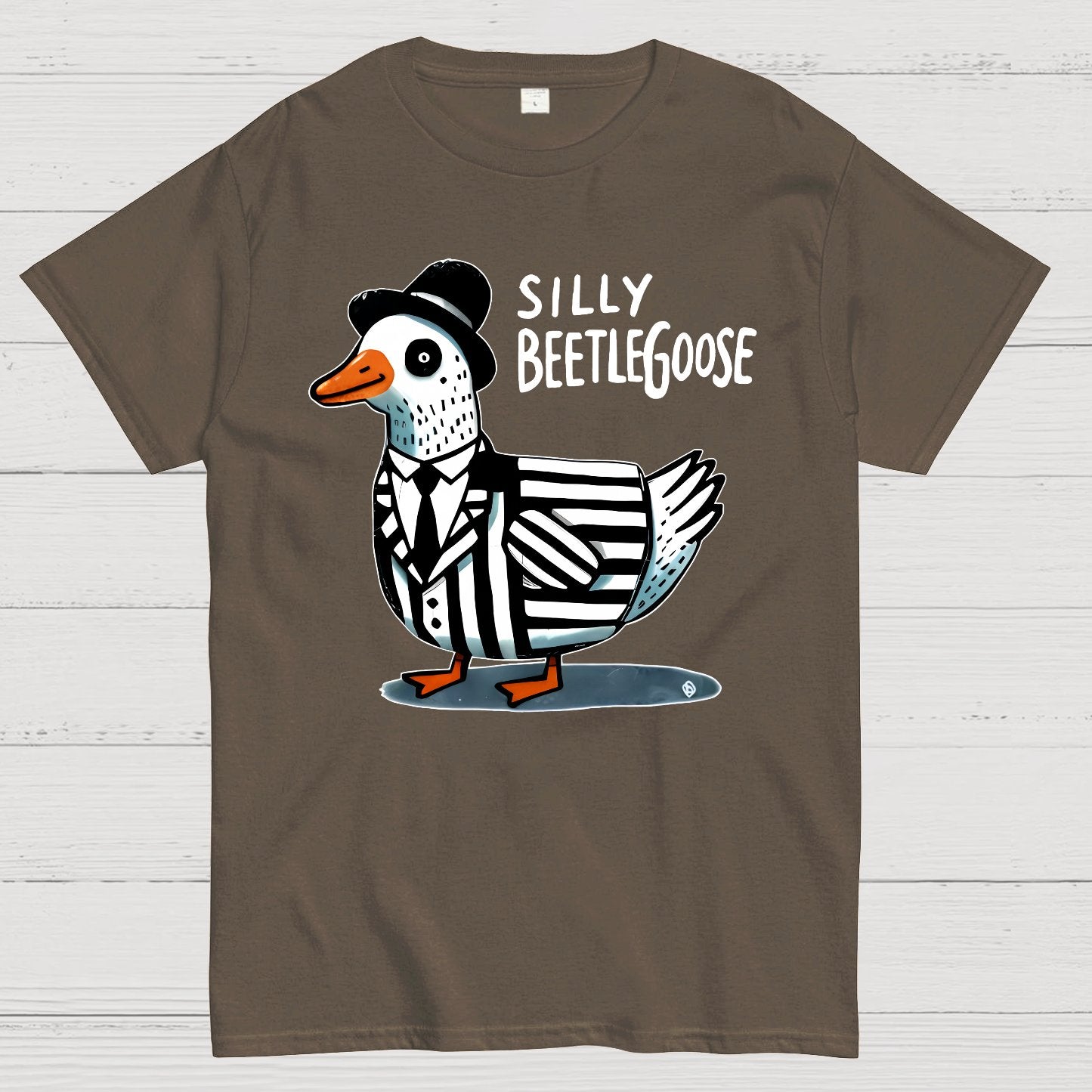 Silly Beetle Goose Funny Geek T-Shirt