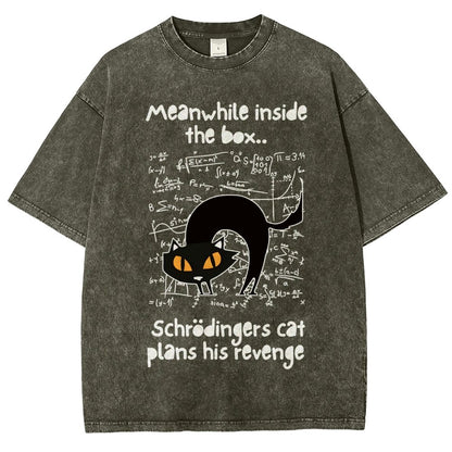 Schrodingers Cat Revenge Vintage Distressed T-shirt
