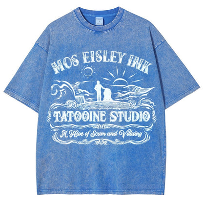 Tattoo-ine Studio Vintage Distressed T-shirt